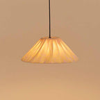Pantalla de lámpara colgante plisada, diámetro 50 cm, modelo Ava