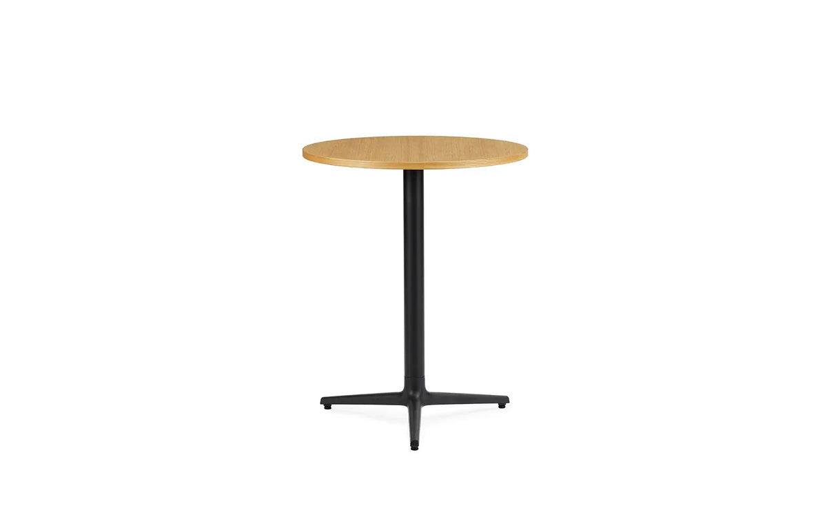 Mesa Allez 3 patas, H75 × Ø60 cm, roble negro