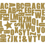 Magnetic copper Alphabet Groovy magnets