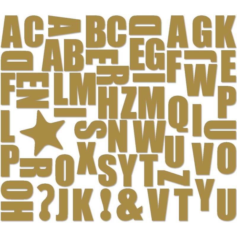 Magnetic copper Alphabet Groovy magnets