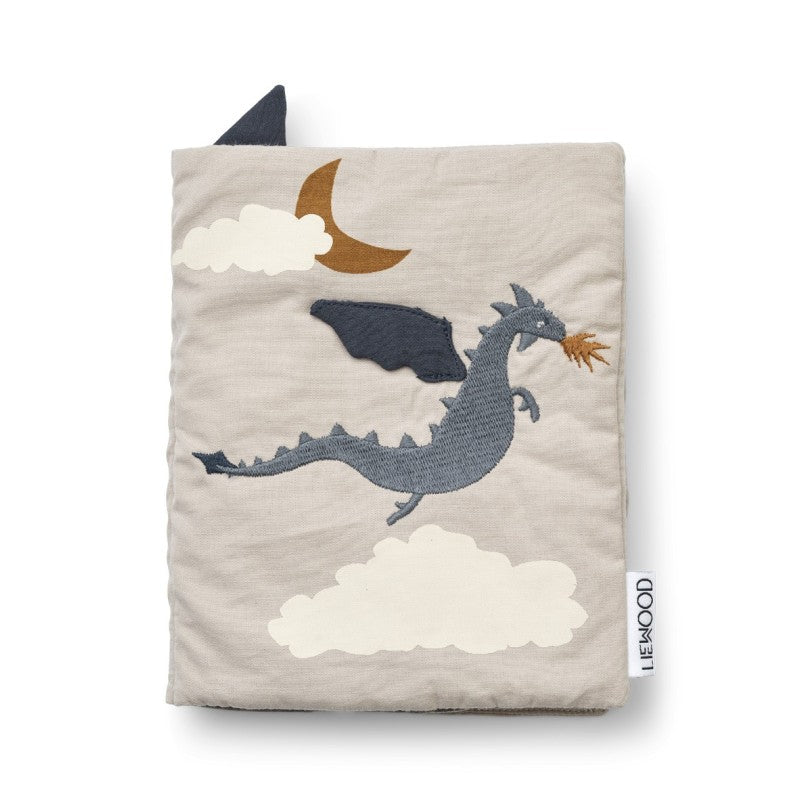 Manni fabric book Drako Little dragon / Dark sandy