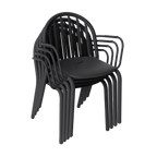 Set de sillas con reposabrazos Fred - 4 unidades