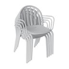 Set de sillas con reposabrazos Fred - 4 unidades