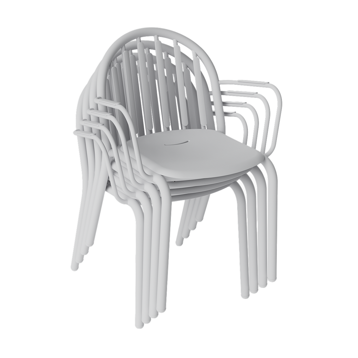 Set de sillas con reposabrazos Fred - 4 unidades