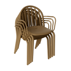 Set de sillas con reposabrazos Fred - 4 unidades