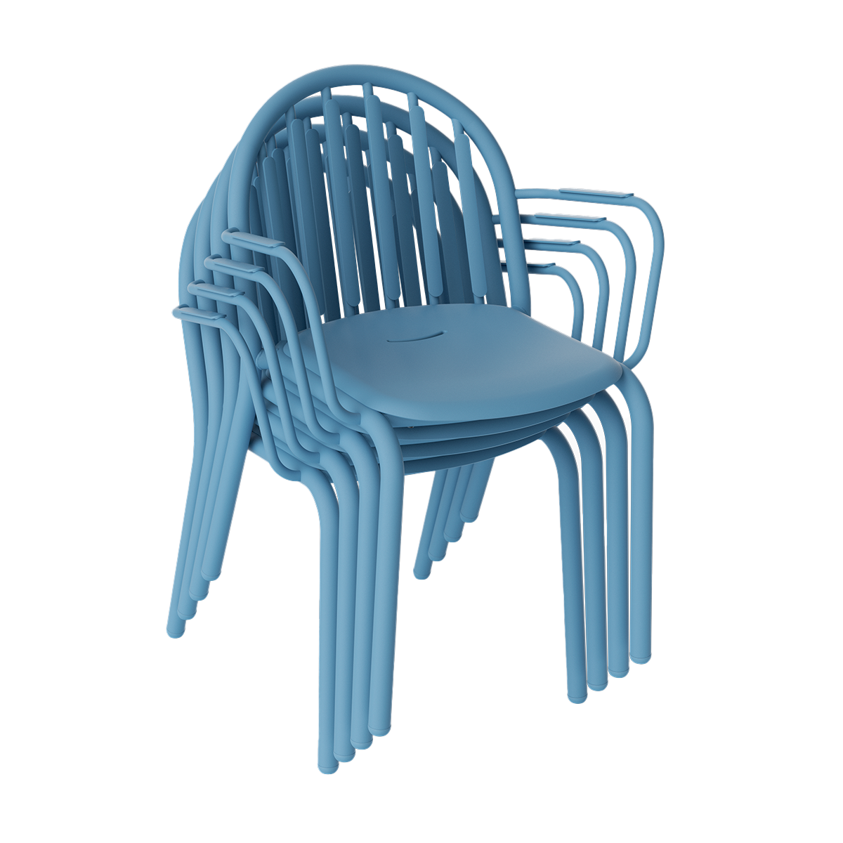 Set de sillas con reposabrazos Fred - 4 unidades