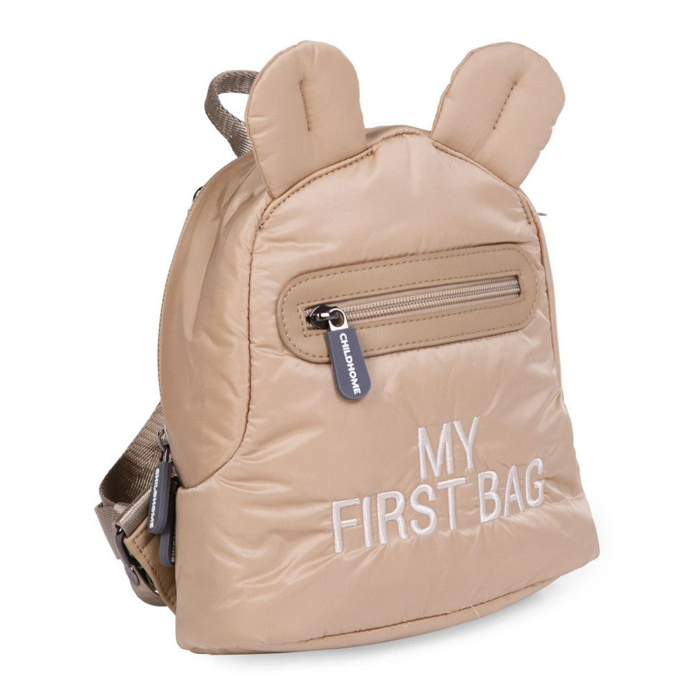 Mochila | My First Bag acolchada Beig