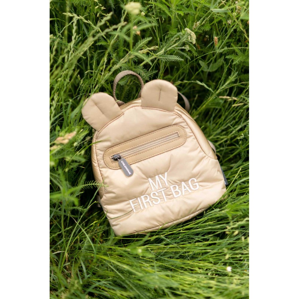 Mochila | My First Bag acolchada Beig