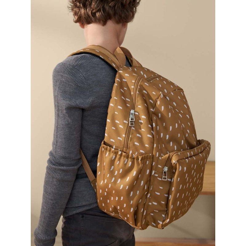 James School Backpack Graphic Stroke / Golden Caramel