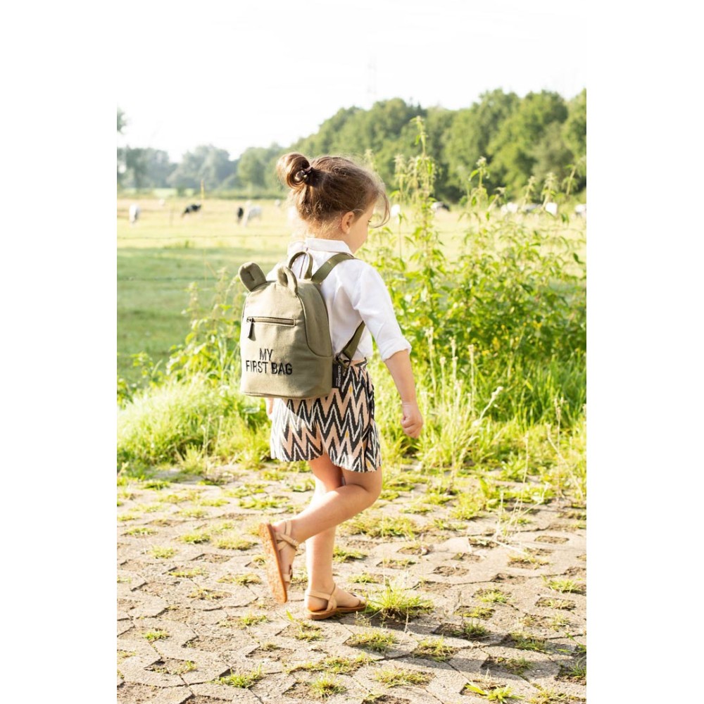 My First Bag Backpack khaki Canvas