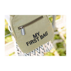 My First Bag Backpack khaki Canvas