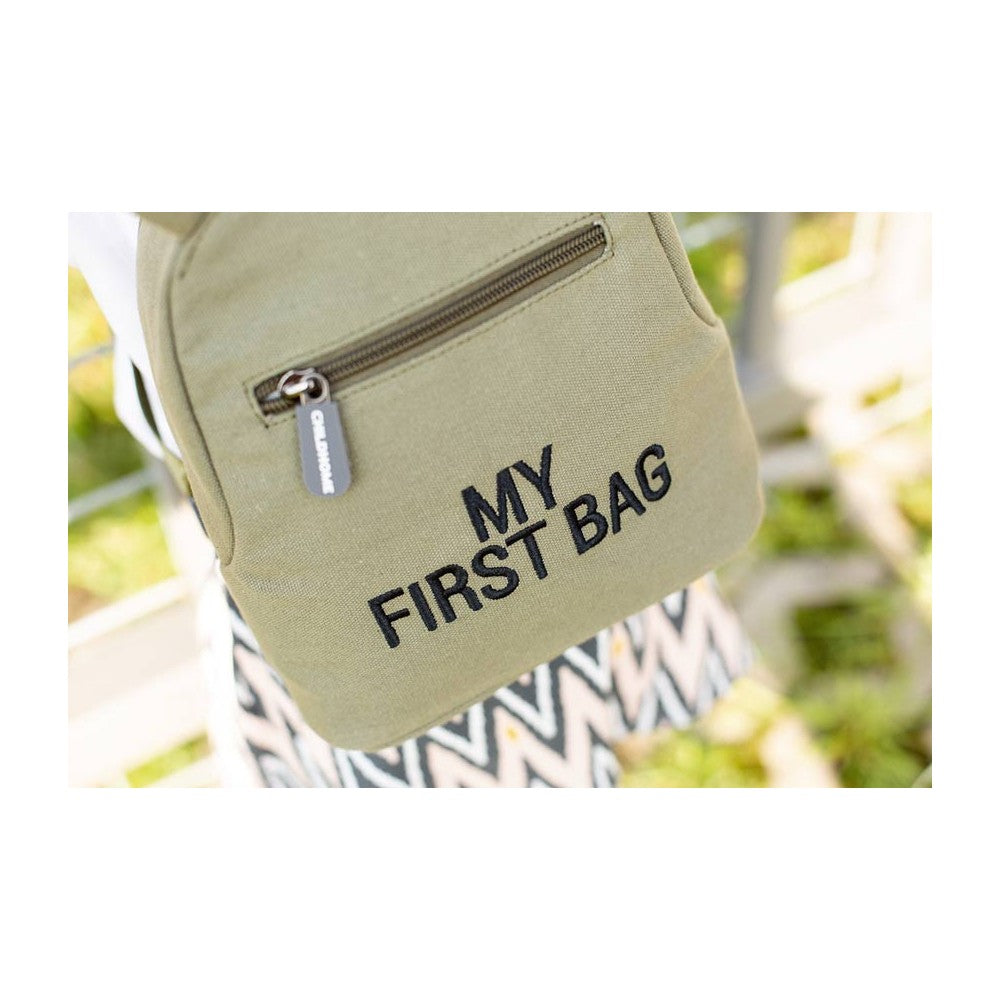 My First Bag Backpack khaki Canvas