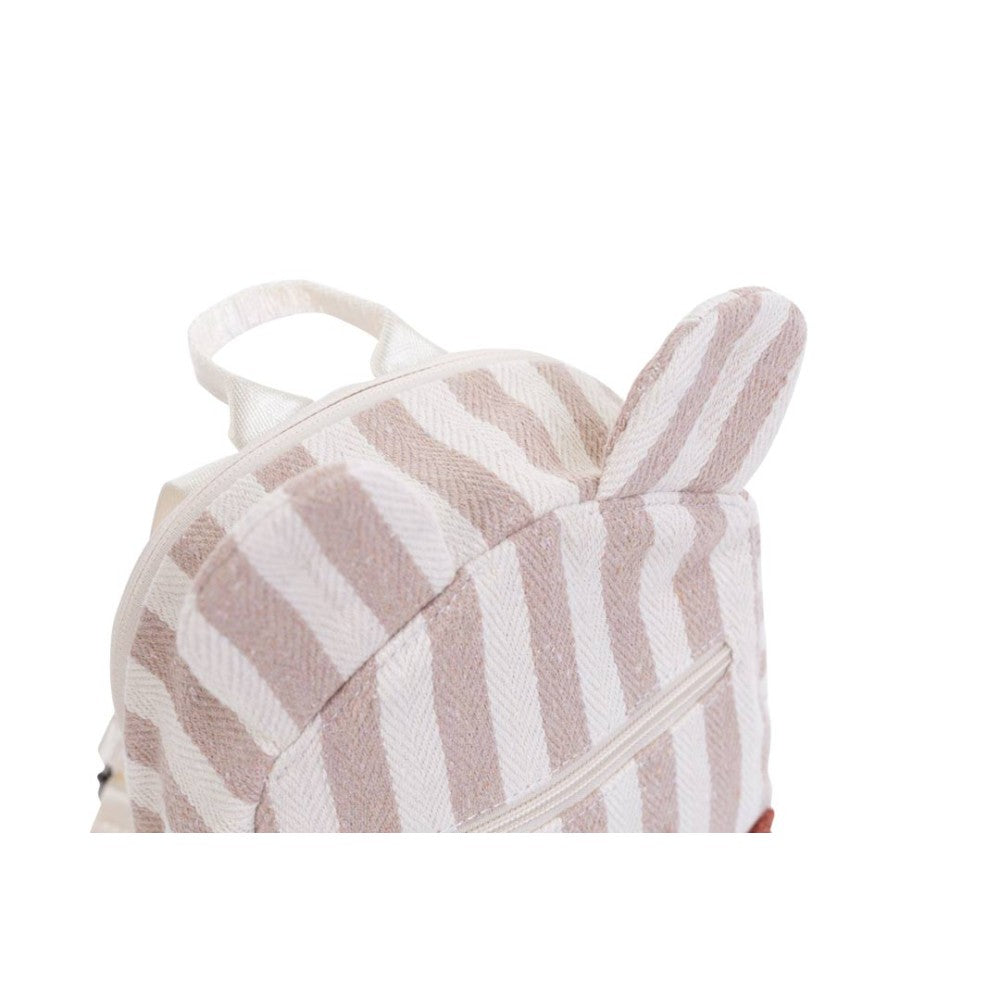 My First Bag Backpack Stripes Nude Terracotta