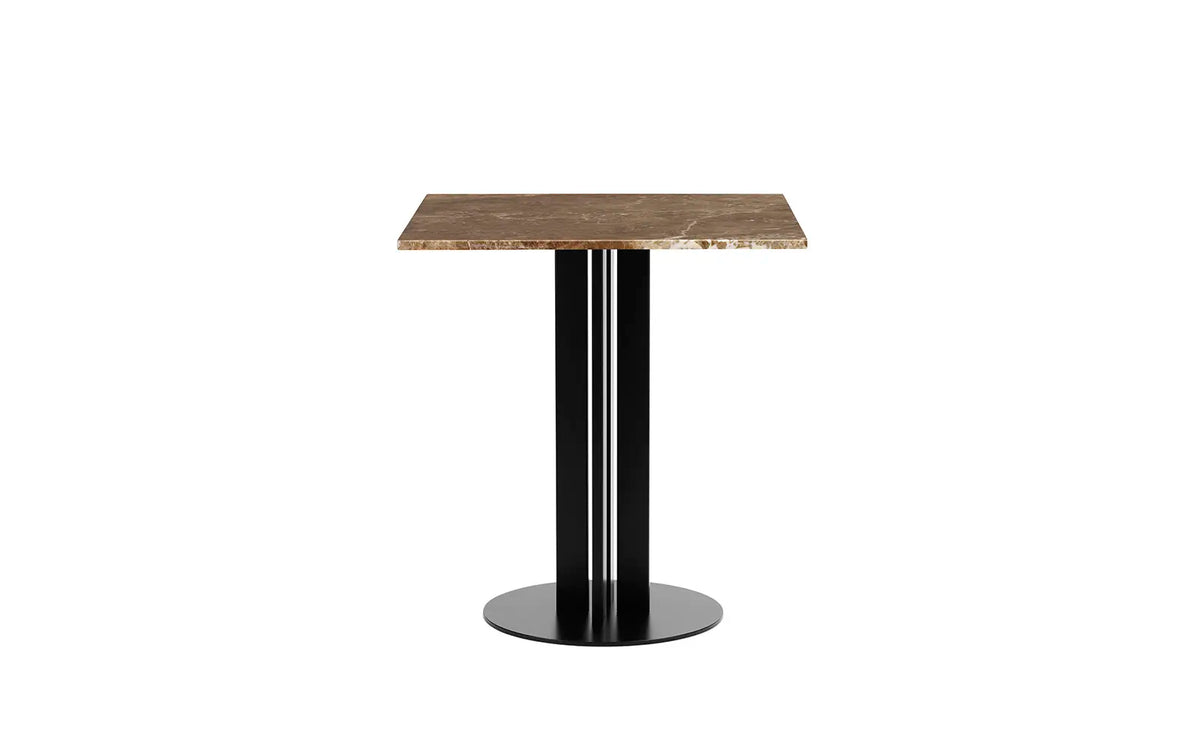Mesa de café Scala de mármol blanco 70 × 70 cm, H75 cm
