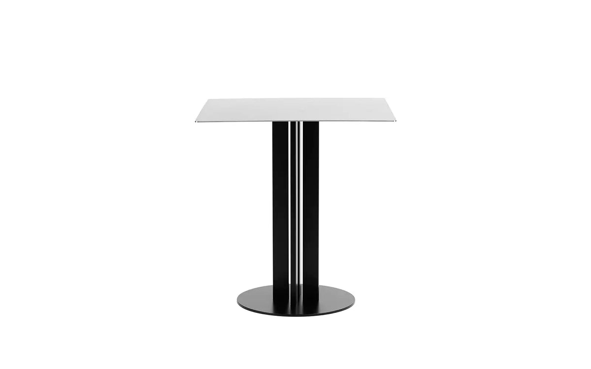 Mesa de café Scala de acero inoxidable 70 × 70 cm, H75 cm