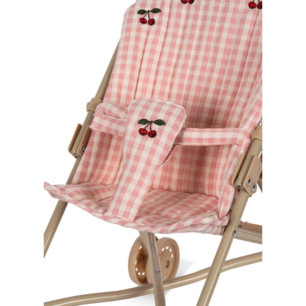 Silla Paseo Para Muñecas | Powder Pink Check