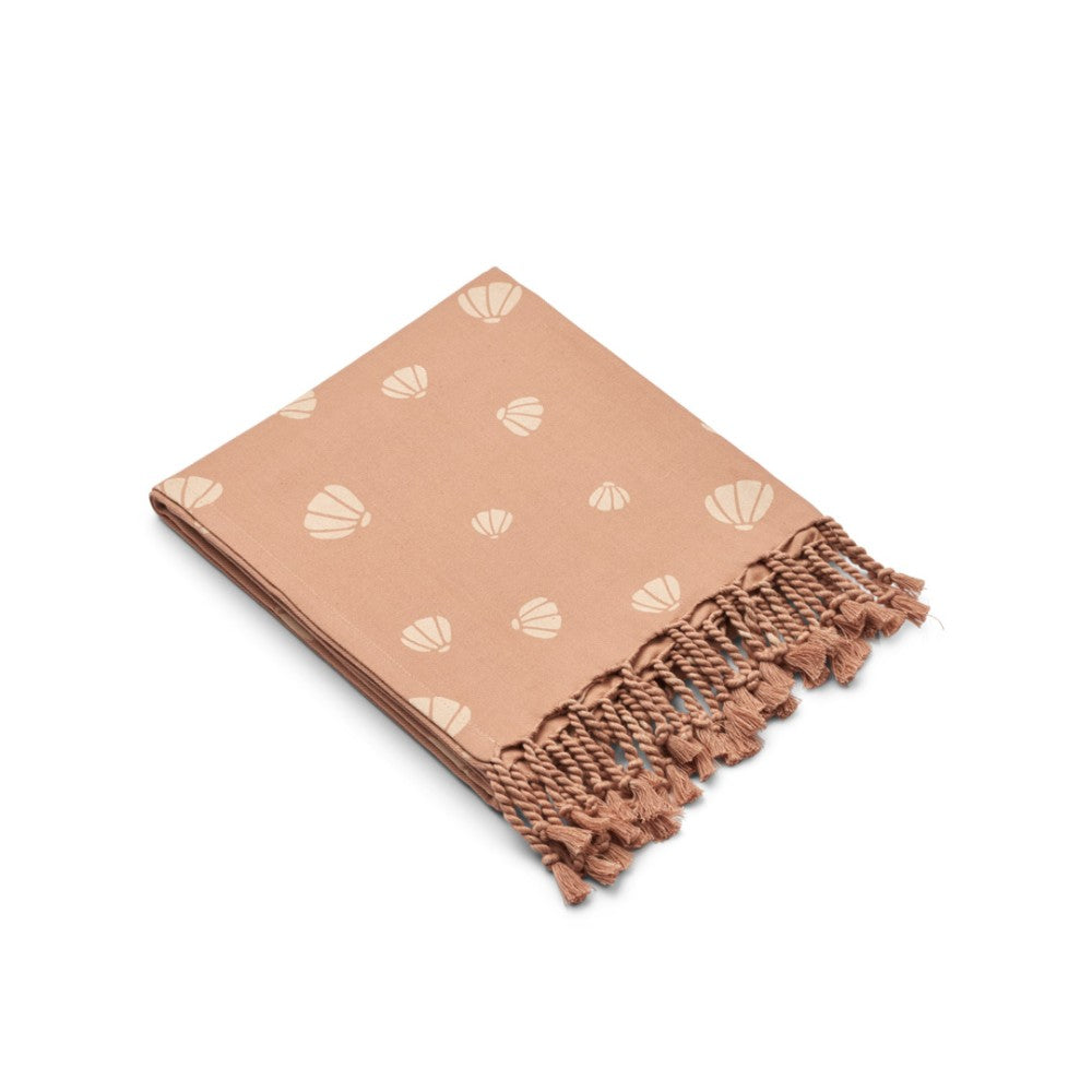 Serviette plage  Mona Shell Pale tuscany