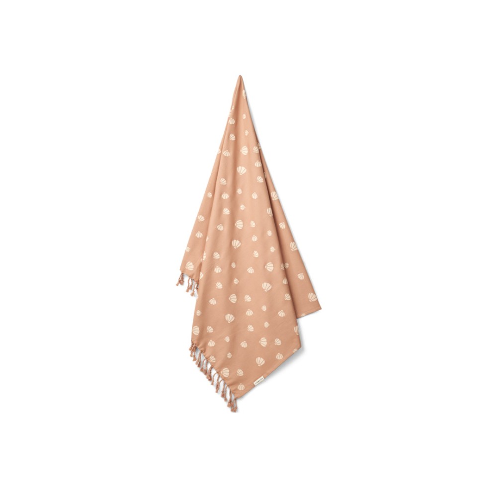 Serviette plage  Mona Shell Pale tuscany